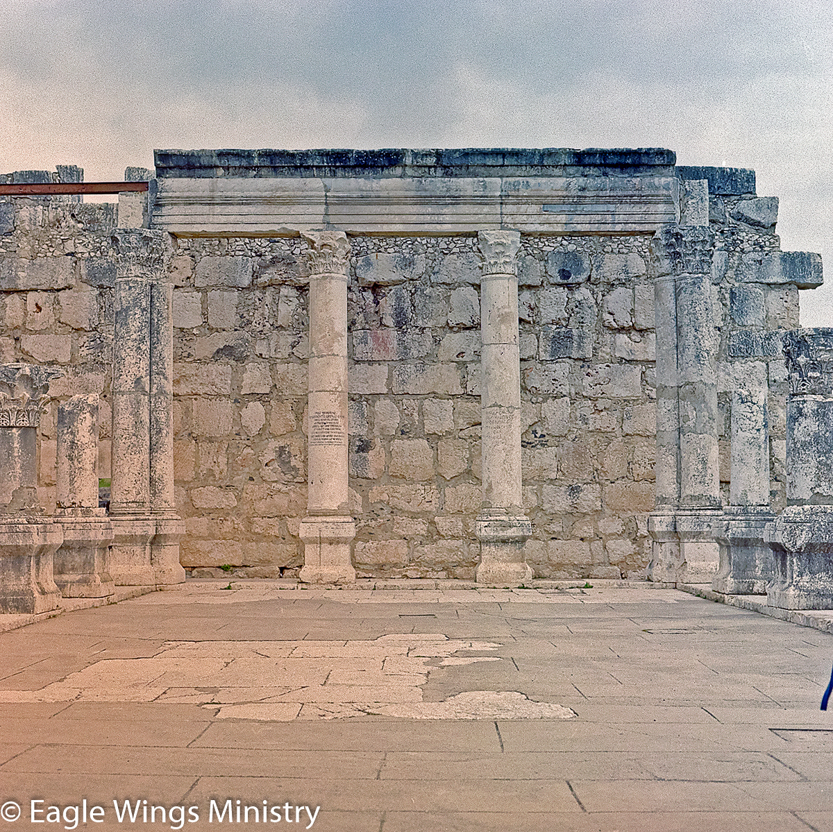 Excavated Synagogue at Capernaum -Galilee