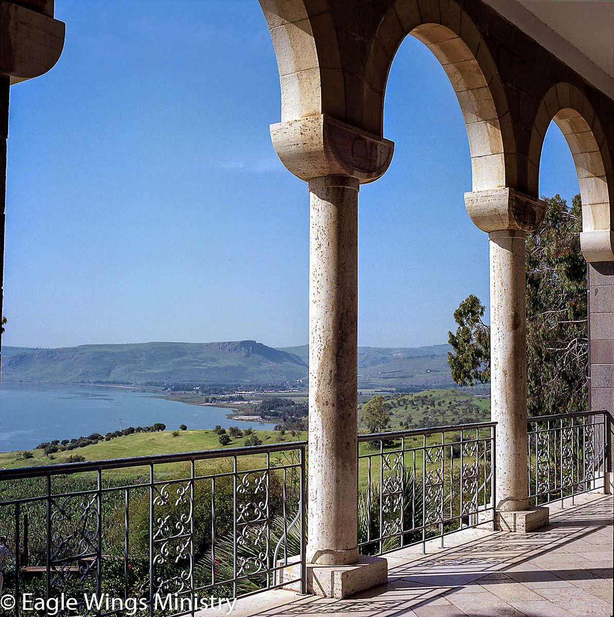 View from the Churh of the Loaves and Fishes - GAlilee